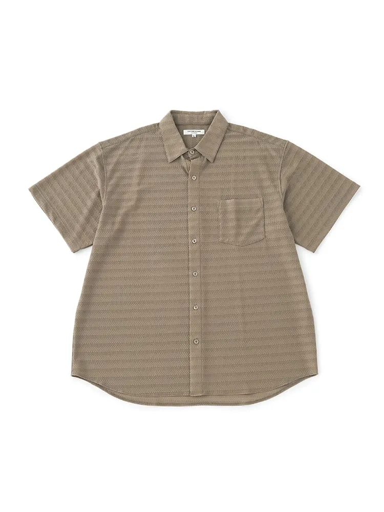 【TSC】ストレッチファイバージャガードニットシャツ