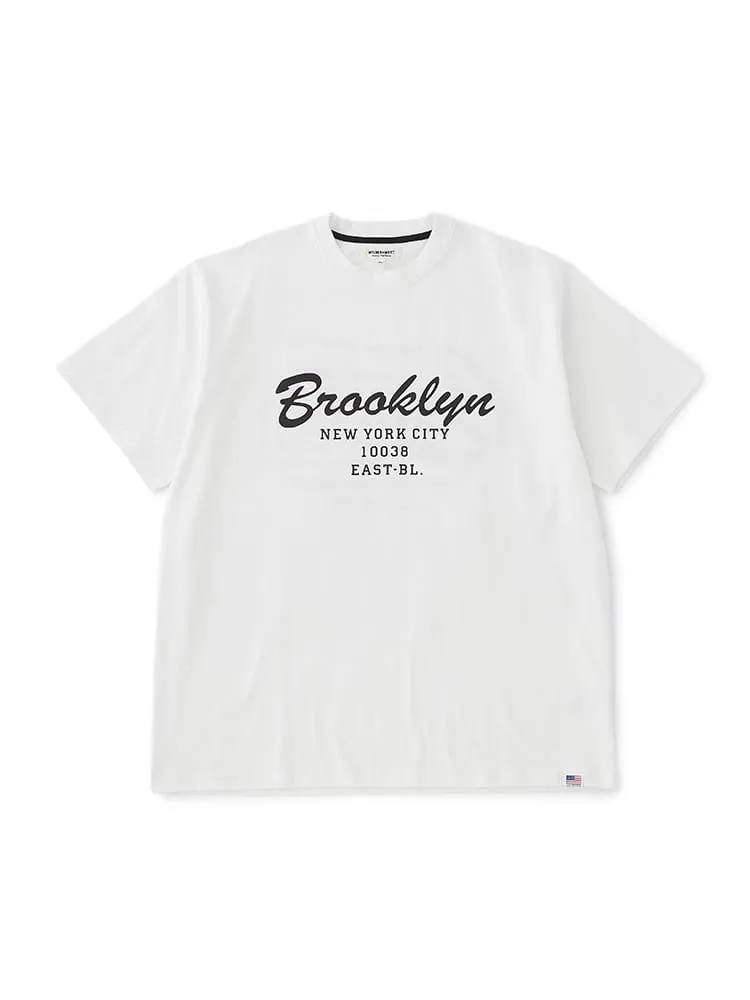 【WILDER&WEST】USAコットン天竺アメリカンライドTシャツBR