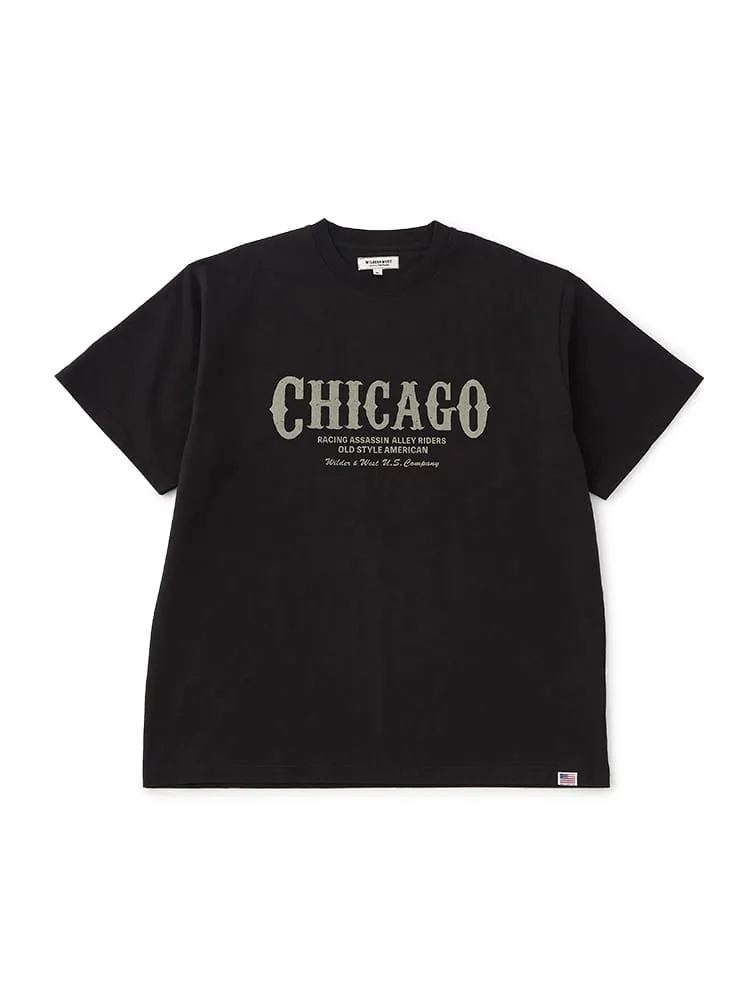 【WILDER&WEST】USAコットン天竺アメリカンライドTシャツCH