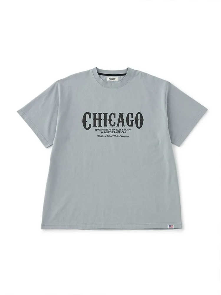 【WILDER&WEST】USAコットン天竺アメリカンライドTシャツCH