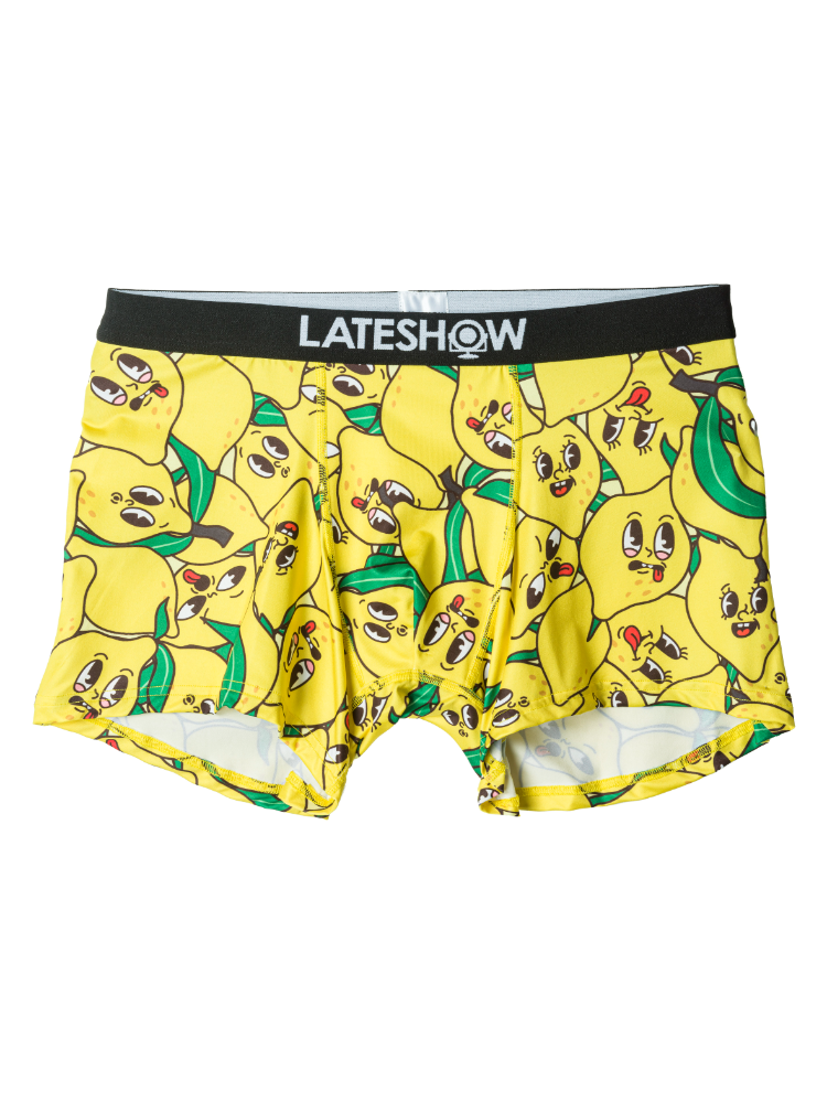 LATESHOWボクサーパンツレモン