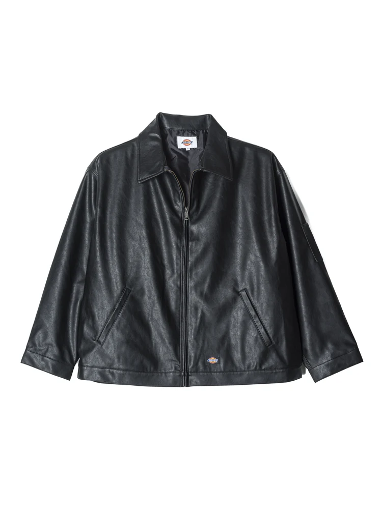 【DICKES(ディッキーズ)】フェイクレザーアイゼンハワージャケット