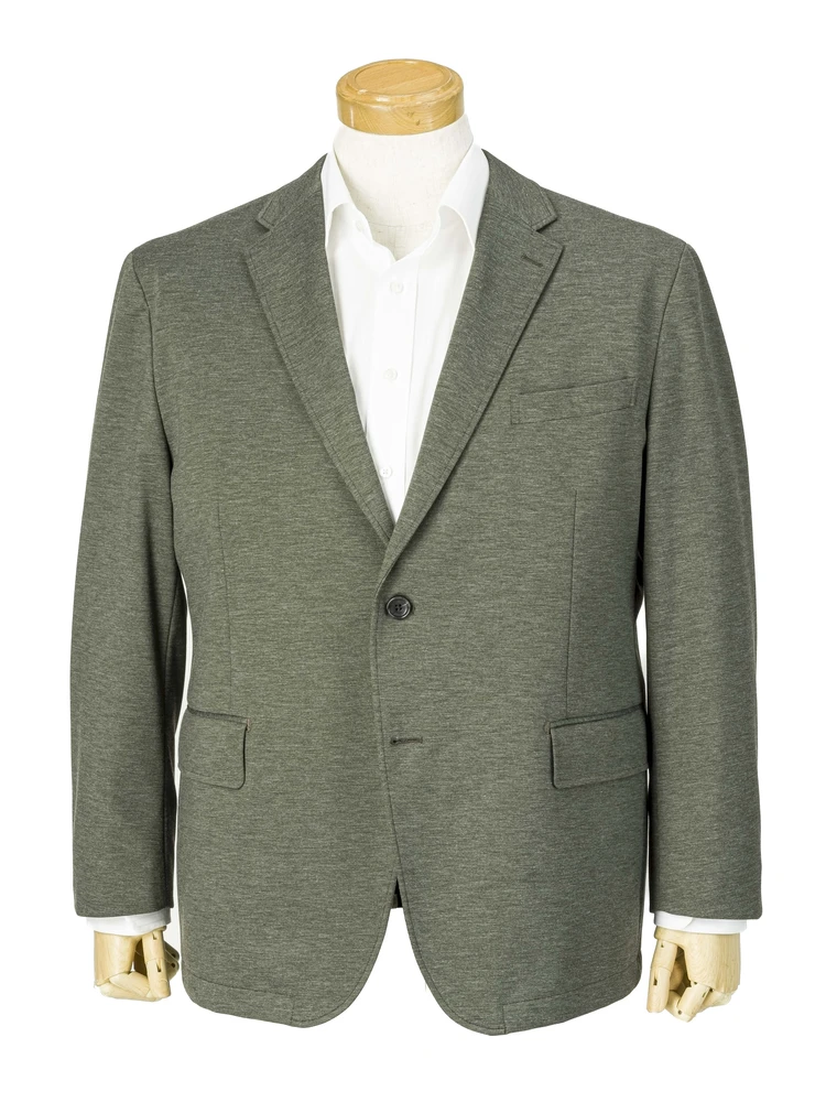 【EDWIN(エドウィン)】ニットデニム調2Bジャケット大きいサイズ