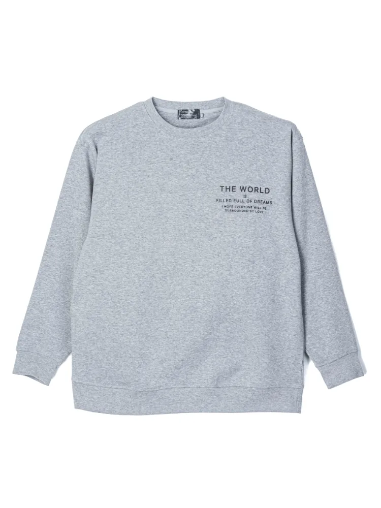 裏起毛トレーナー（フォト）大きいサイズ