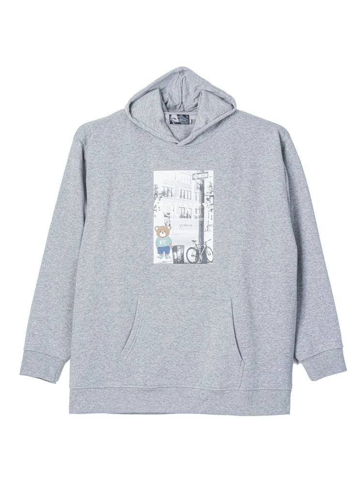 裏起毛パーカー（フォト）大きいサイズ