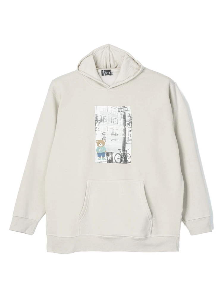 裏起毛パーカー（フォト）大きいサイズ