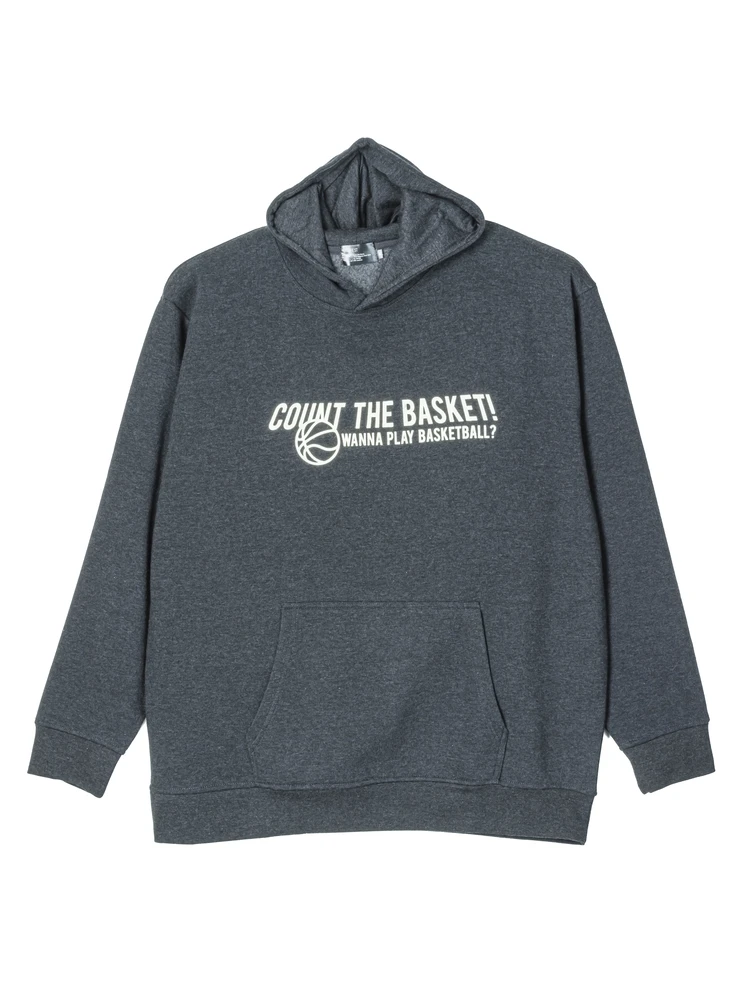 裏起毛パーカー（バスケットベアー）大きいサイズ