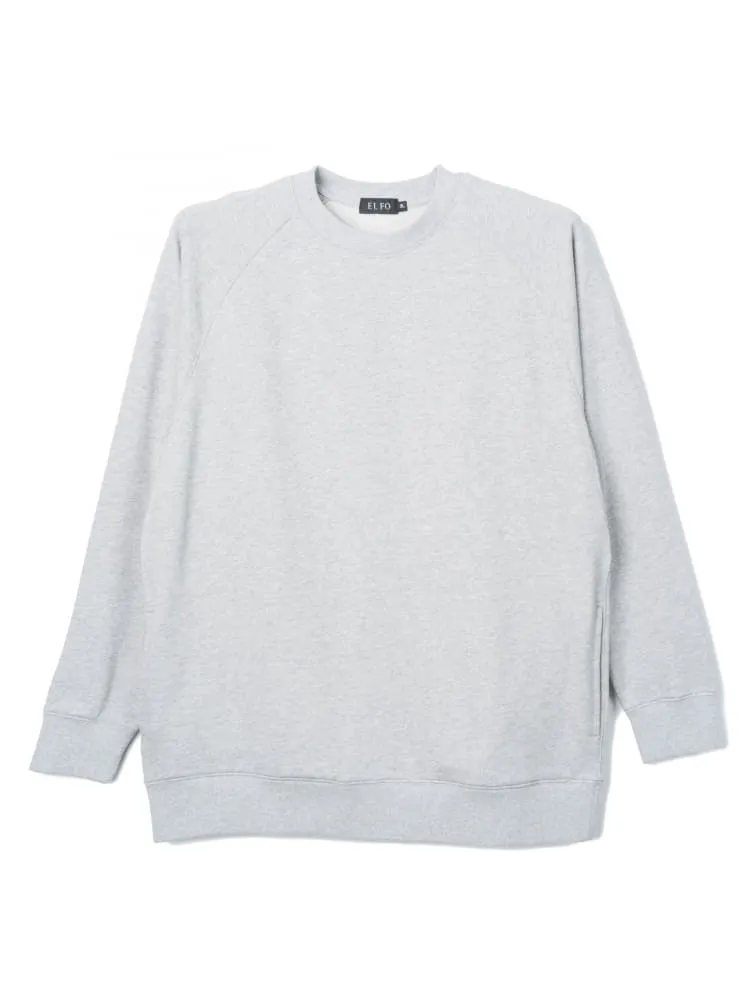【EL.FO】無地クルーネックトレーナー大きいサイズ