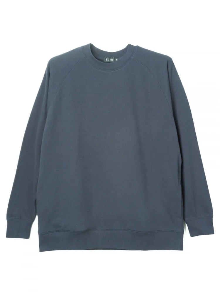 【EL.FO】無地クルーネックトレーナー大きいサイズ