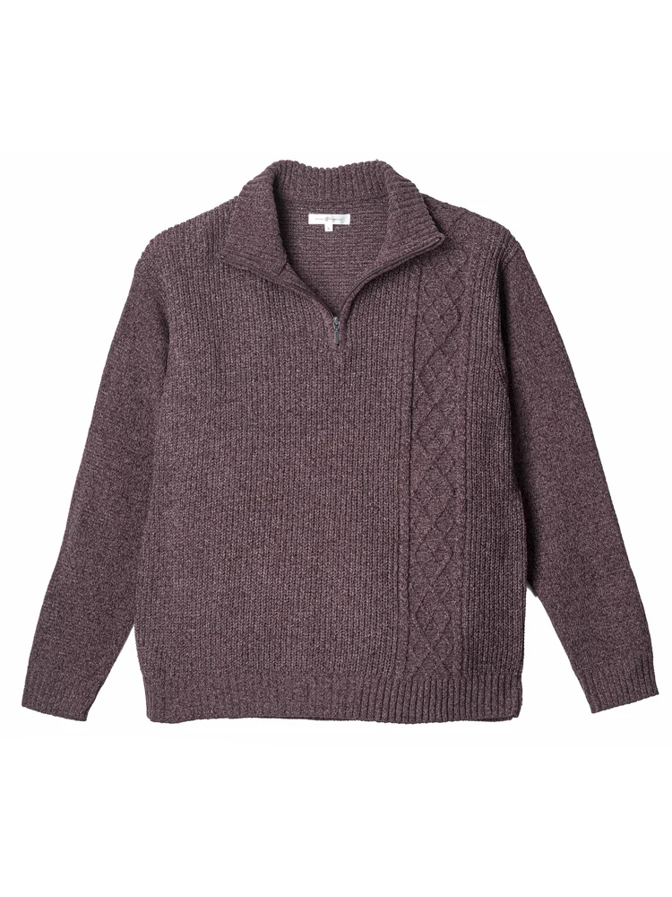 モールジップセーター大きいサイズ