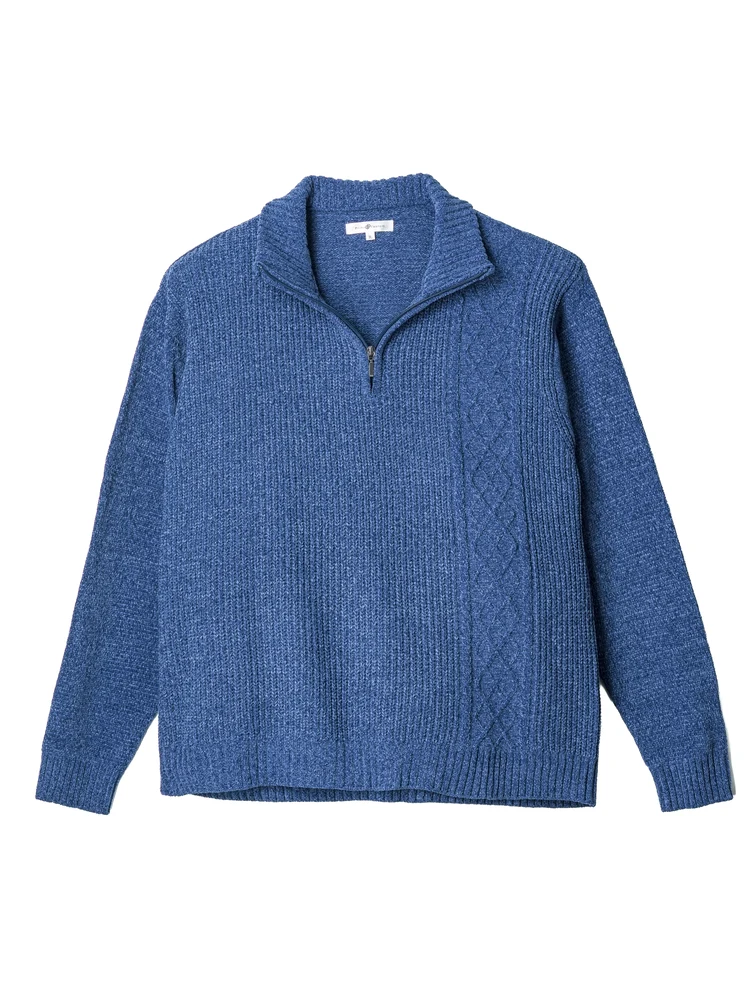 モールジップセーター大きいサイズ