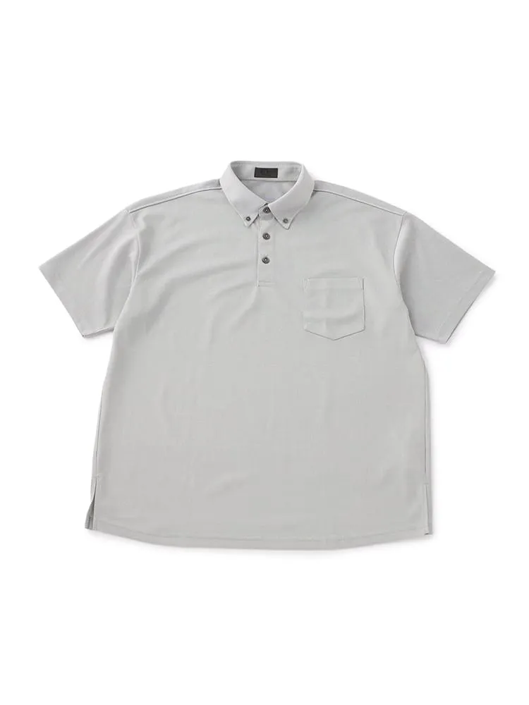 【EL.FO＋LABO】鹿の子BIZポロシャツボタンダウン