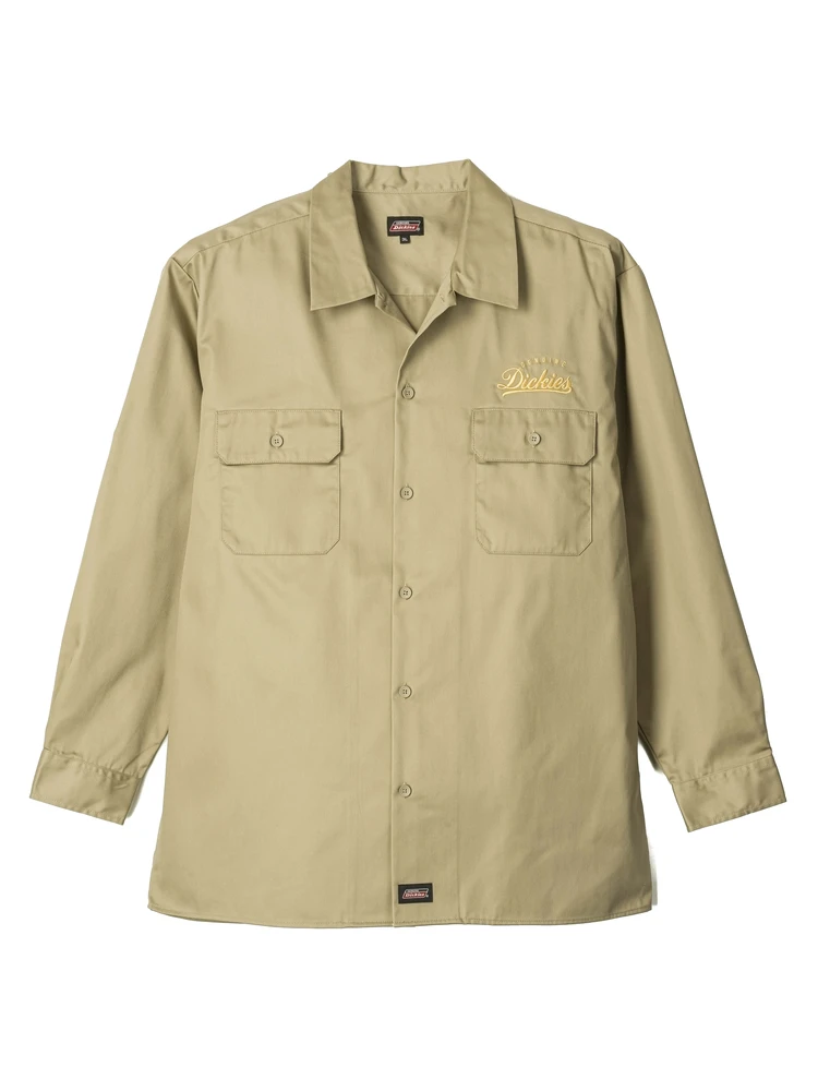 【GENUINEDICKIES】ツイルワークシャツ大きいサイズ