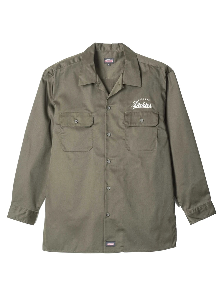 【GENUINEDICKIES】ツイルワークシャツ大きいサイズ