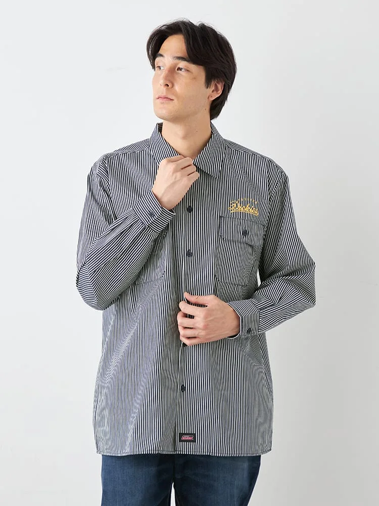 【GENUINEDICKIES】ツイルワークシャツ大きいサイズ