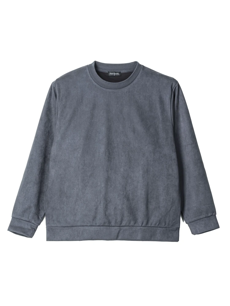 【ルイシャブロン】ポリスエードクルートレーナー大きいサイズ