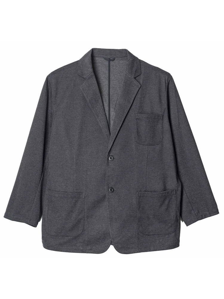 【ルイシャブロン】両面起毛ストレッチジャケット大きいサイズ