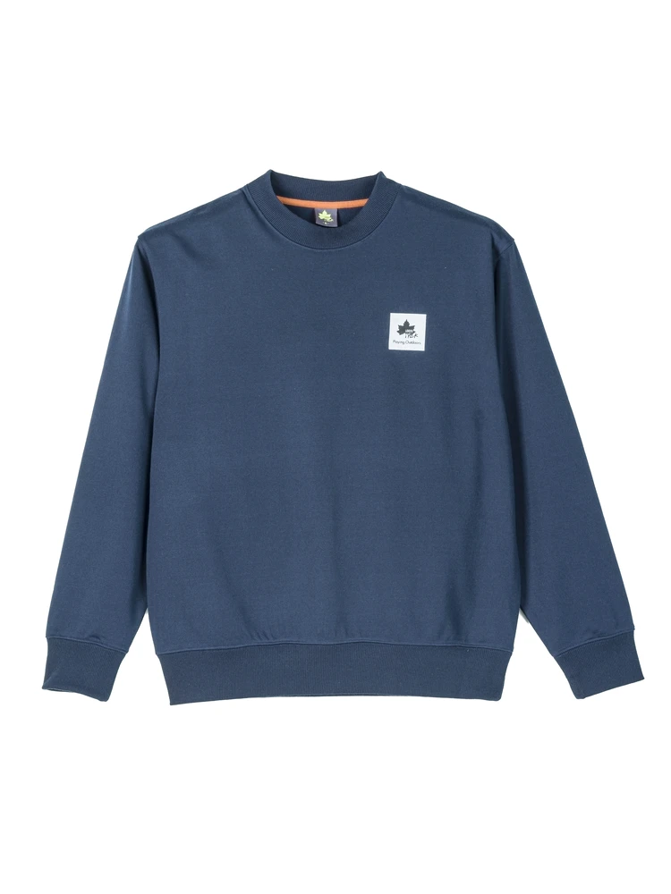 【ロゴスパーク】綿タッチ裏毛ＢＯＸプリントトレーナー