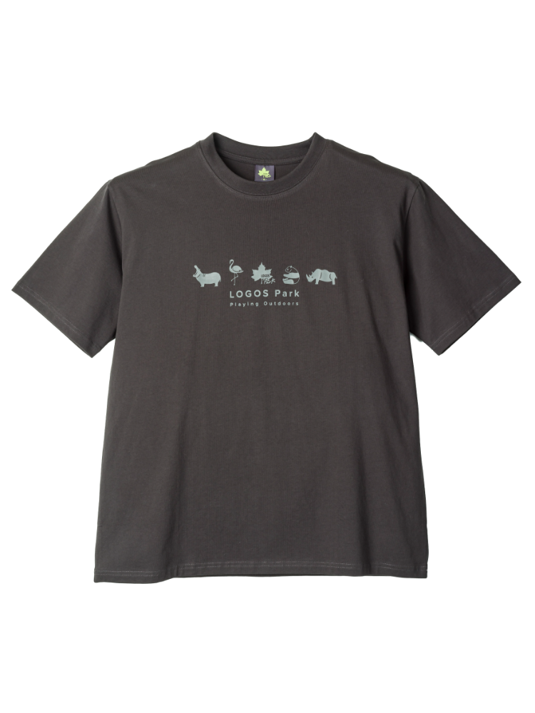 【ロゴスパーク】スパイラスヤーンプリント半袖Ｔシャツ