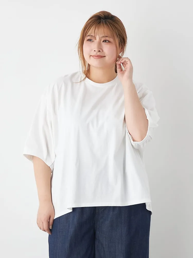 【NoJean(ノージーン)】接触冷感バルーンスリーブTシャツ