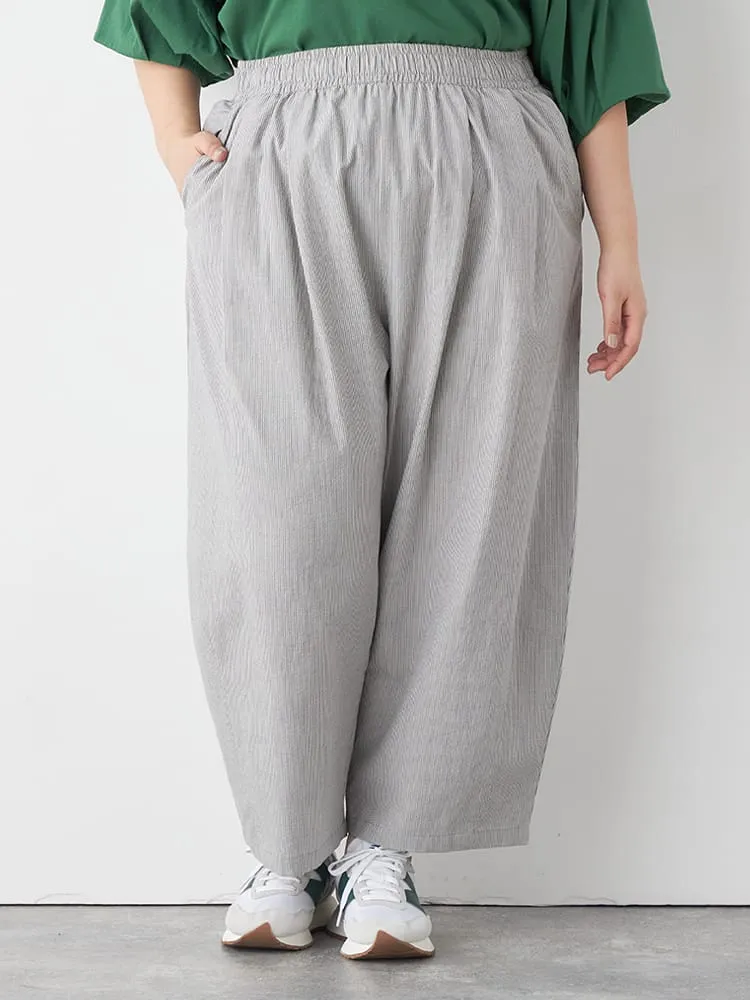 【NoJean(ノージーン)】ぽこぽこバレルレッグパンツ