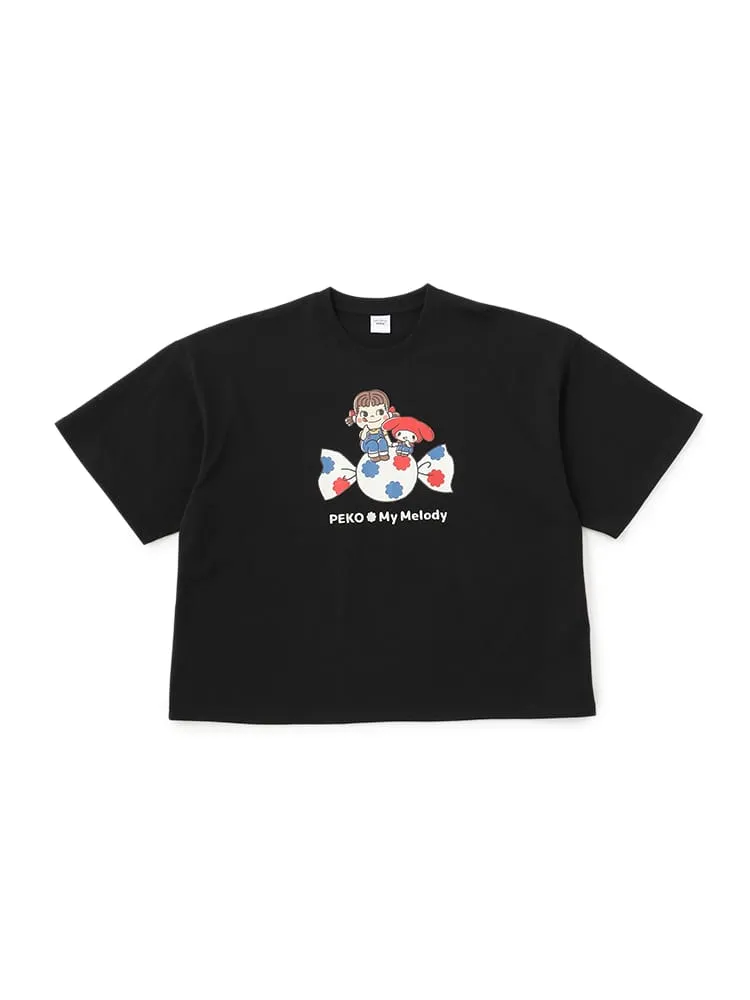 サンリオ×PEKO刺繍ロゴ半袖Tシャツ