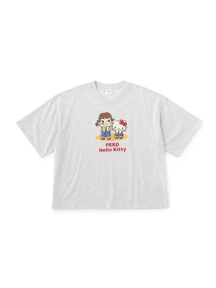サンリオ×PEKO刺繍ロゴ半袖Tシャツ