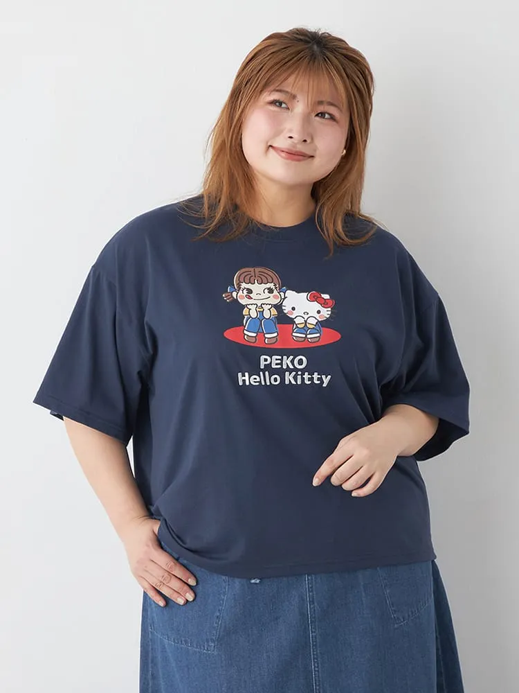 サンリオ×PEKO刺繍ロゴ半袖Tシャツ