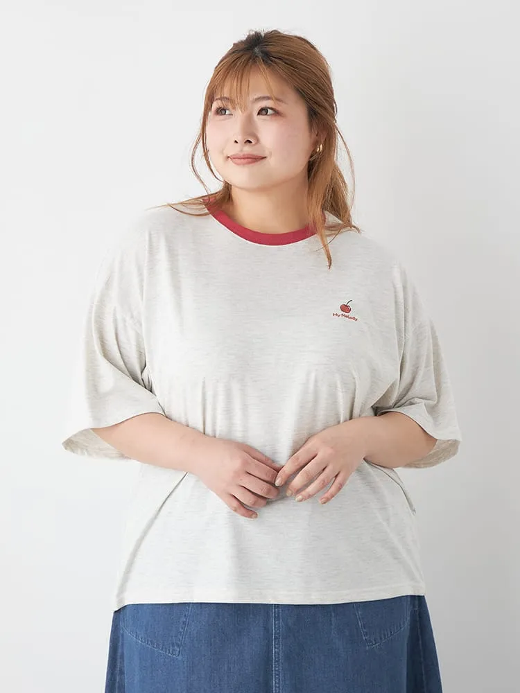 サンリオ天竺リンガーバックプリント半袖Ｔシャツ