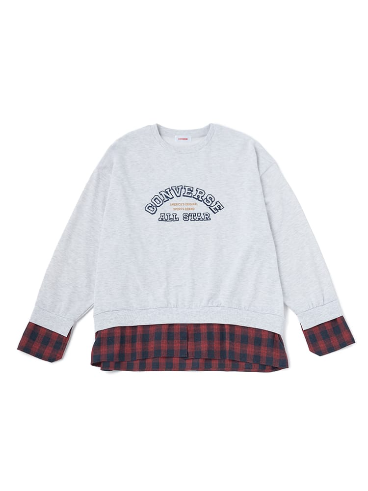 【CONVERSE(コンバース)】フェイクレイヤードプルオーバー