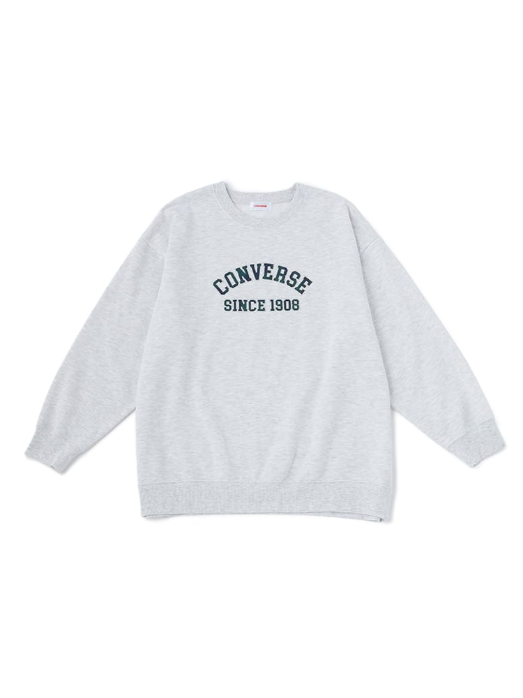 【CONVERSE(コンバース)】裏起毛チェックロゴプルオーバー