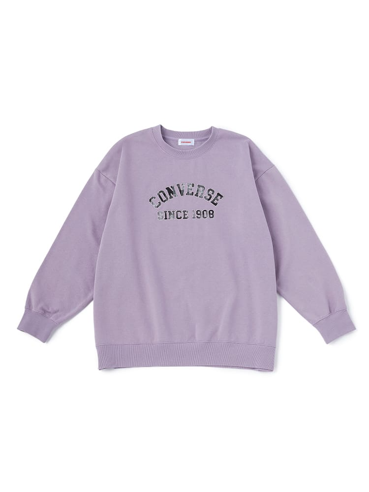 【CONVERSE(コンバース)】裏起毛チェックロゴプルオーバー