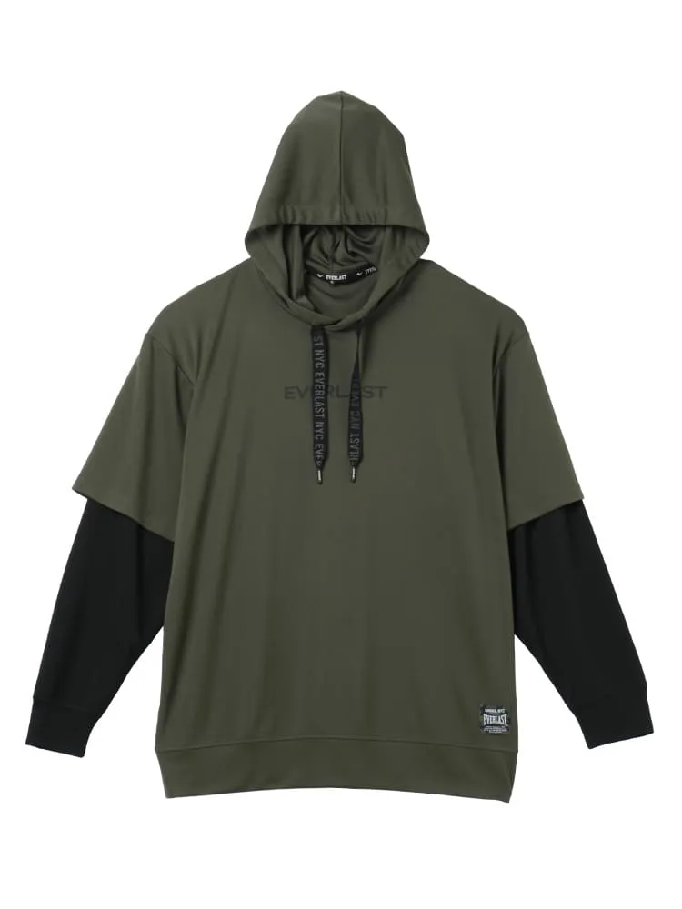 【EVERLAST】パウダーメッシュレイヤードパーカー