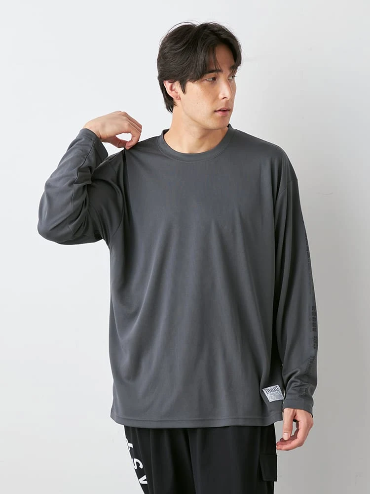 【EVERLAST(エバーラスト)】袖プリントロングTシャツ大きいサイズ