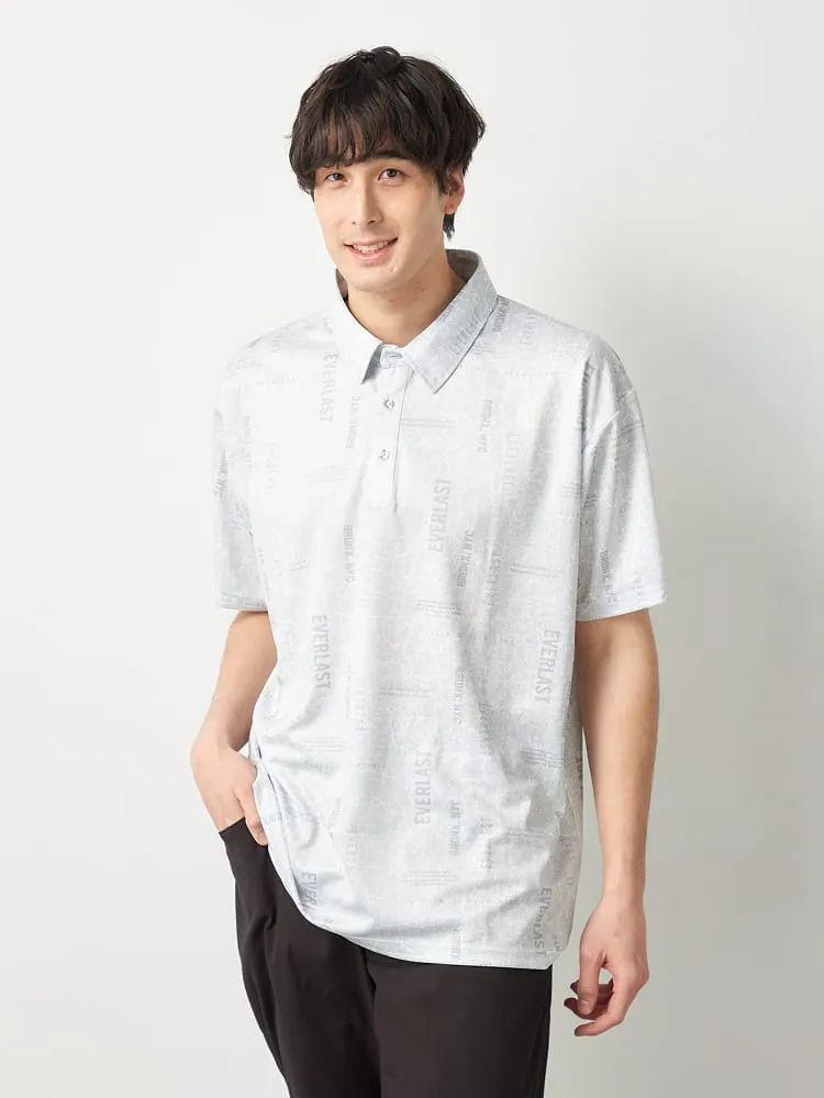 【EVERLAST(エバーラスト)】総柄プリントポロシャツ