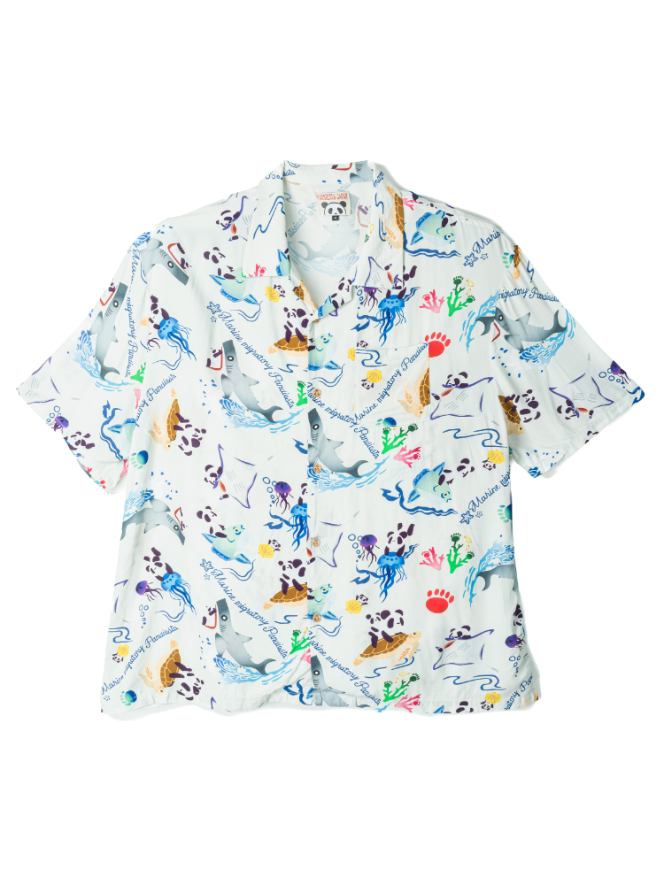 【PANDIESTAJAPAN】アクアリウムパンダアロハシャツ