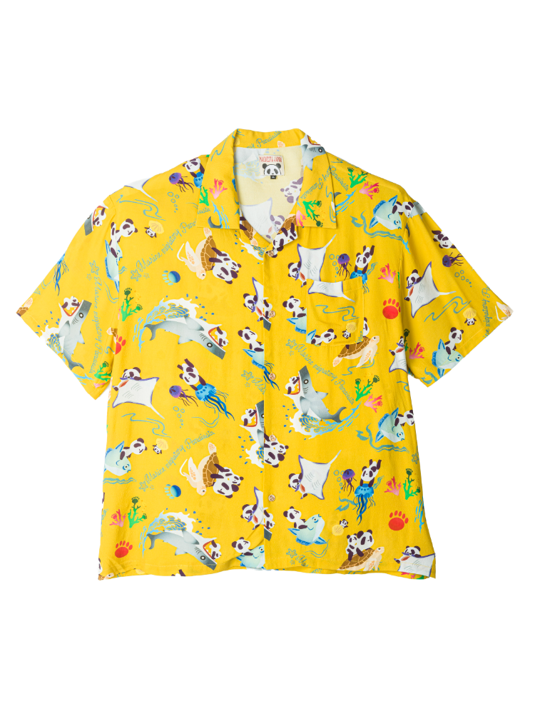 【PANDIESTAJAPAN】アクアリウムパンダアロハシャツ