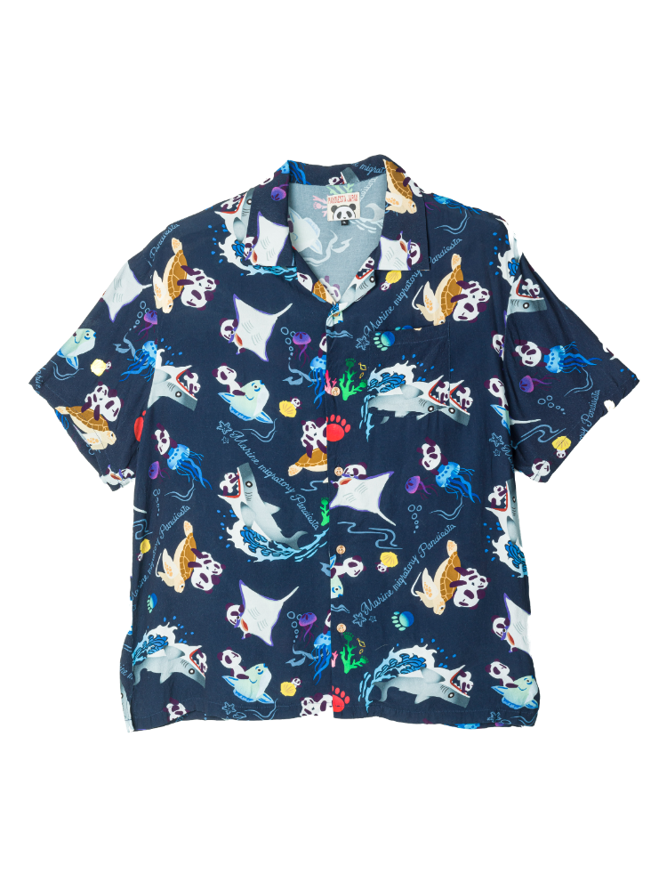 【PANDIESTAJAPAN】アクアリウムパンダアロハシャツ