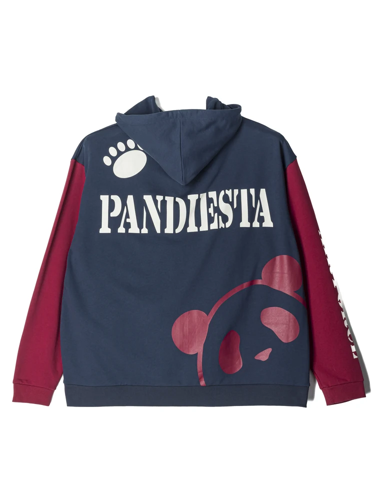 【PANDIESTAJAPAN】配色切替アイコンパンダ裏毛パーカー