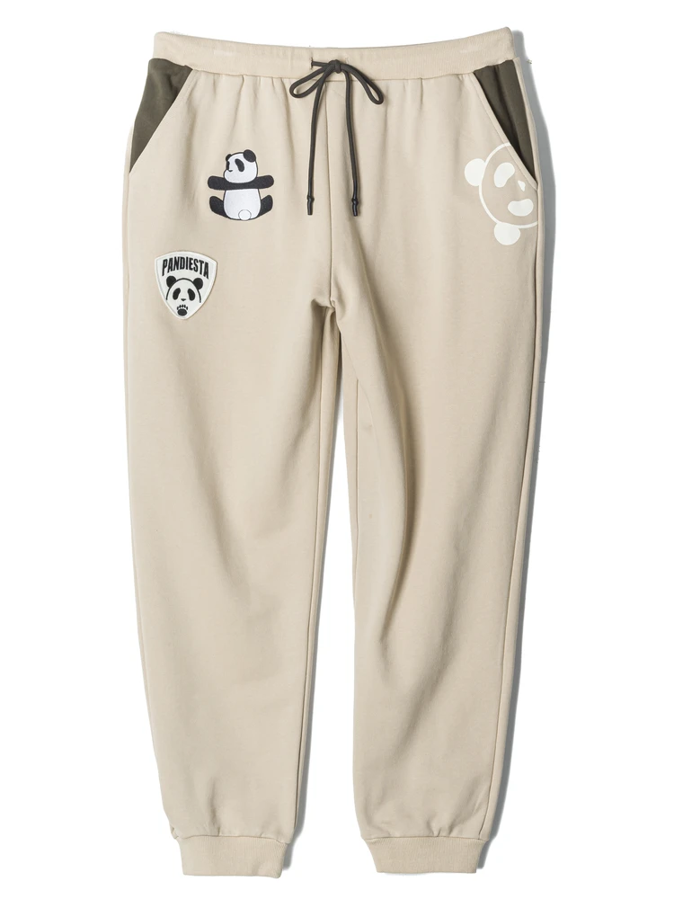 【PANDIESTAJAPAN】配色切替アイコンパンダ裏毛スウェットパンツ