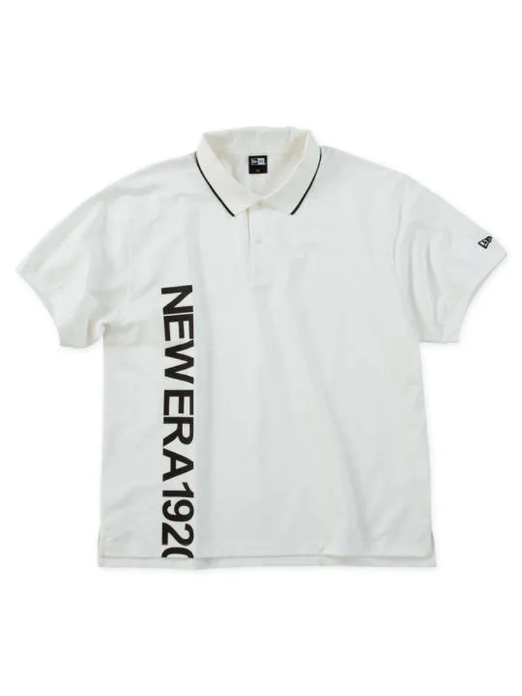 【NEWERA(ニューエラ)】バーチカルロゴ半袖ポロシャツ大きいサイズ