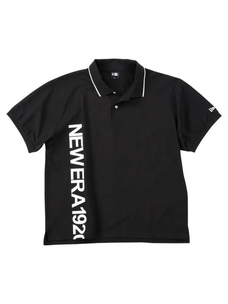 【NEWERA(ニューエラ)】バーチカルロゴ半袖ポロシャツ大きいサイズ