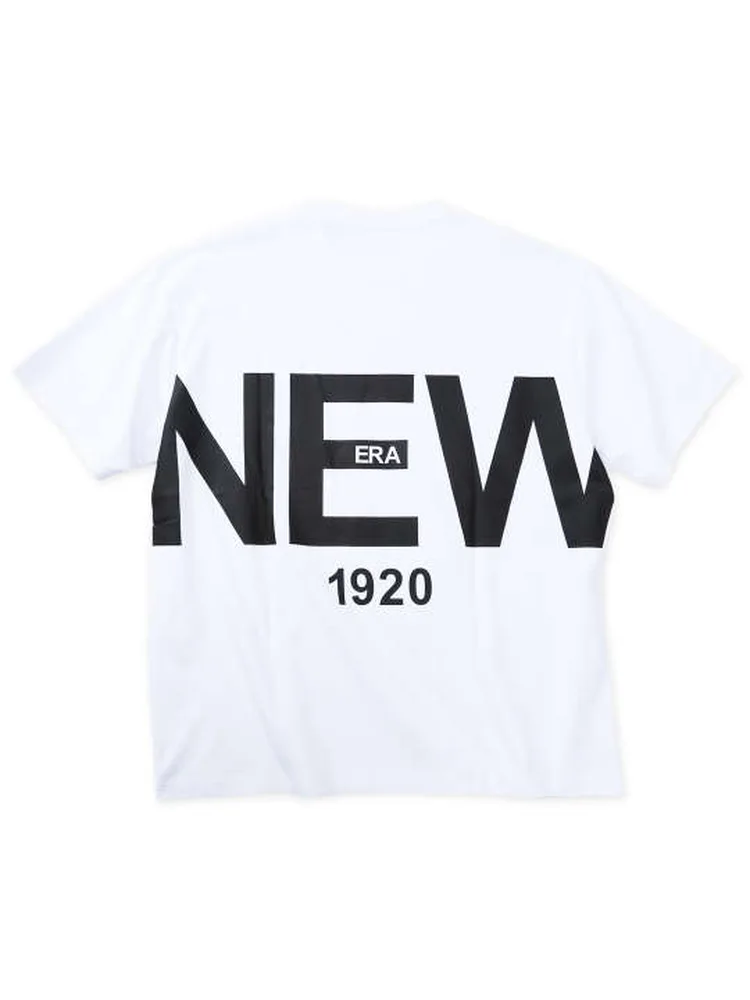 【NEWERA(ニューエラ)】ズームアップロゴ半袖Tシャツ大きいサイズ
