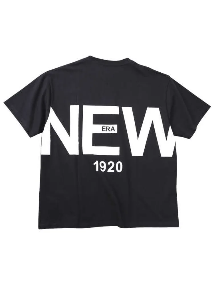 【NEWERA(ニューエラ)】ズームアップロゴ半袖Tシャツ大きいサイズ