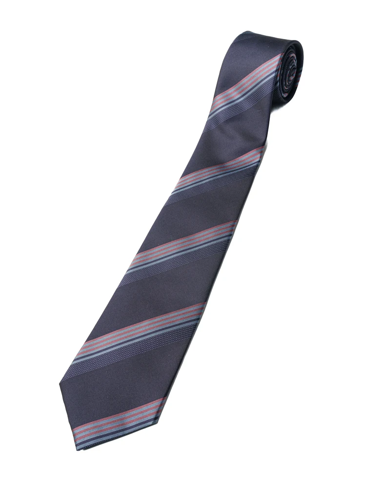 【FrancoRosati】ネクタイ幅8.5cmストライプ【イタリア生地】FL-25AIT2S大きいサイズ