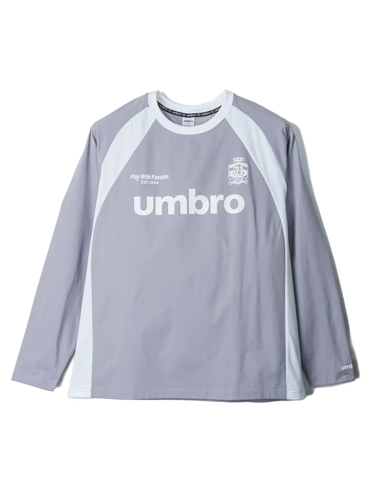 【UMBRO】ストレッチ天竺クルーネックロンＴ
