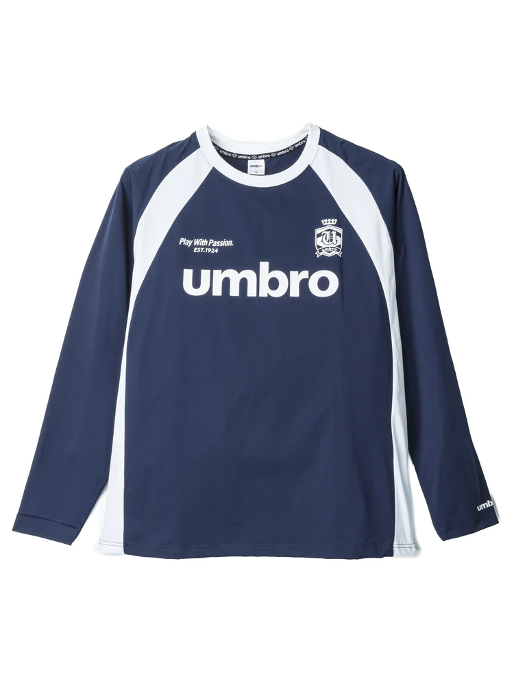 【UMBRO】ストレッチ天竺クルーネックロンＴ