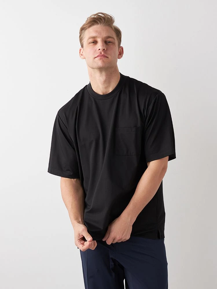 【EL.FOURBANWORKS】鹿の子接触冷感半袖Tシャツ大きいサイズ
