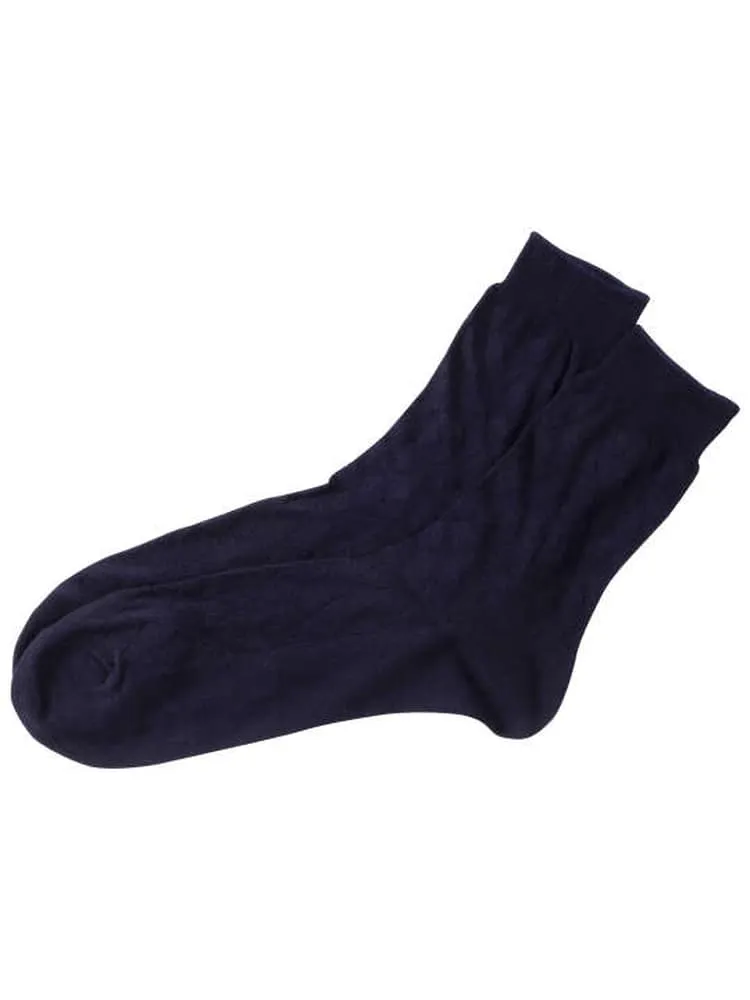 【FUNbyFUKUSKE】アーガイルリンクスハーフ丈ビジネスソックス靴下＊カタログ商品