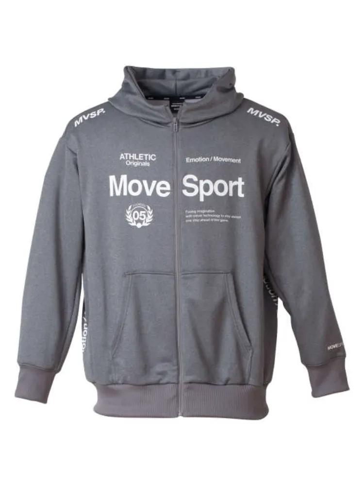 【MOVESPORT】ライトスムーススウェットオーセンティックロゴフルジップフーディー＊カタログ商品大きいサイズ
